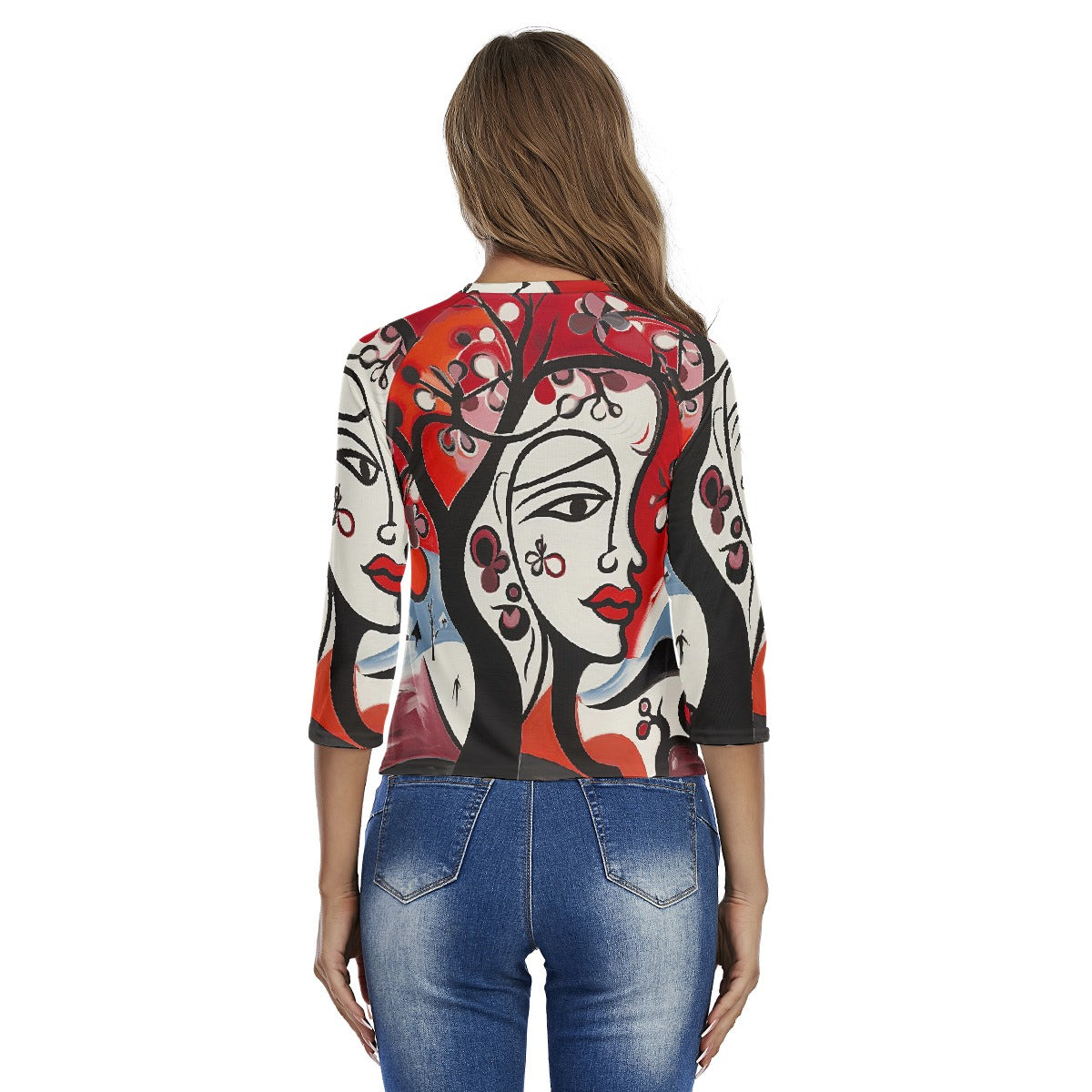 All-Over Print Women's Raglan Sleeves T-shirts