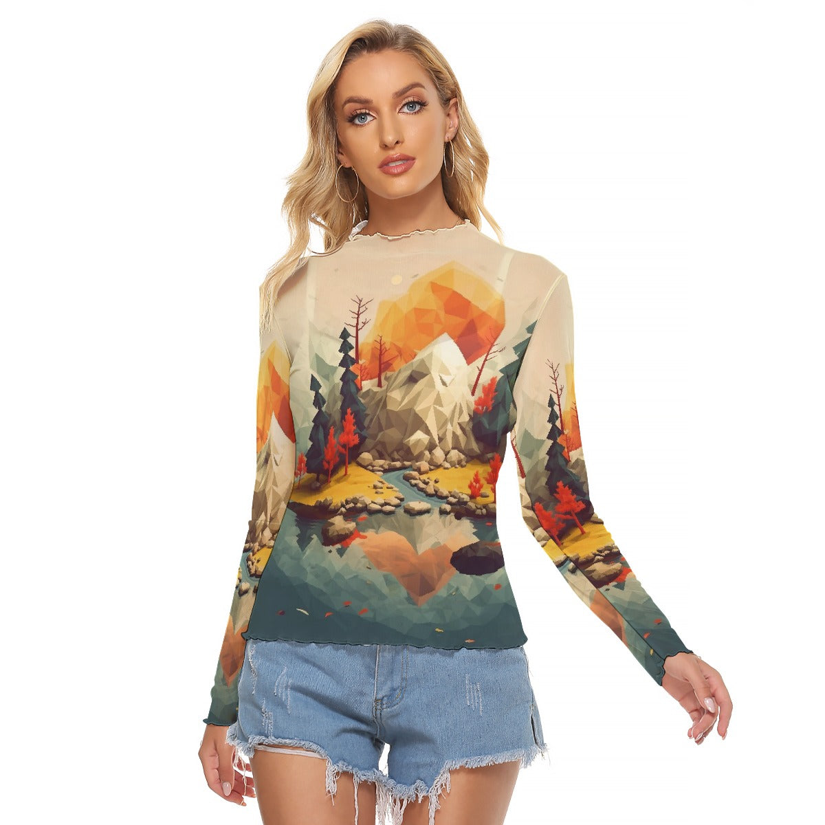 All-Over Print Women's Mesh T-shirt