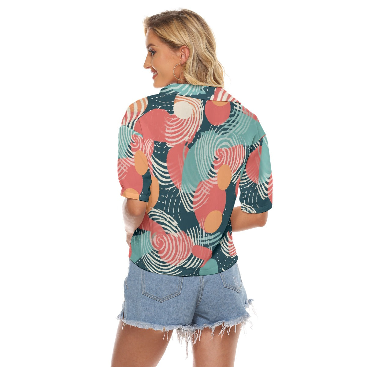 All-Over Print Women's V-neck Shirts