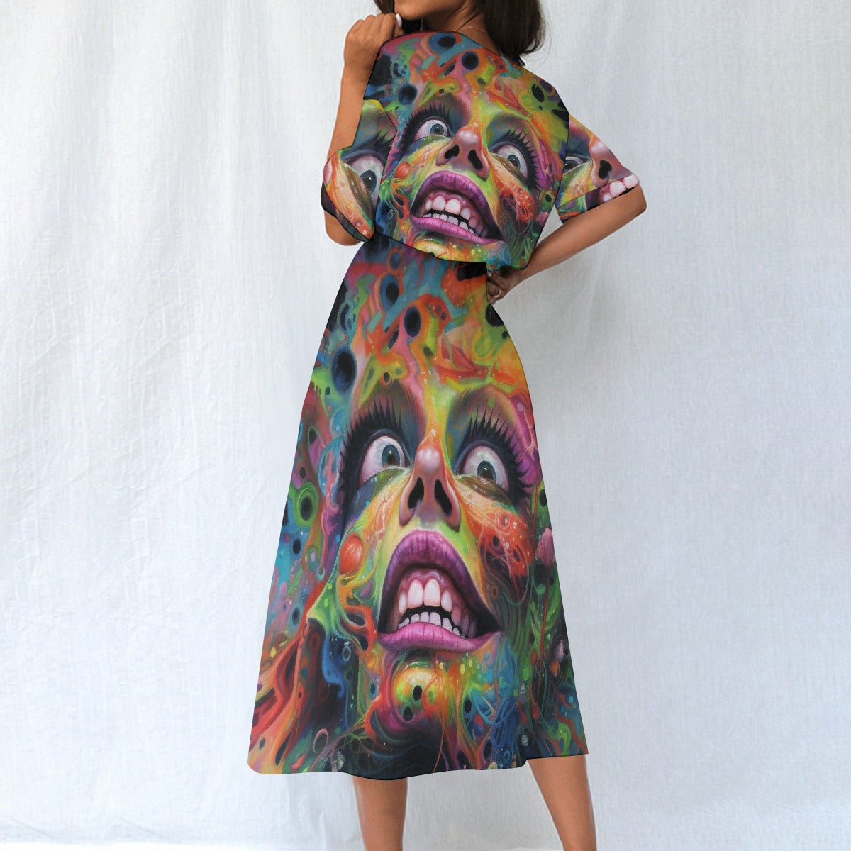 All-Over Print Women's Elastic Waist Dress