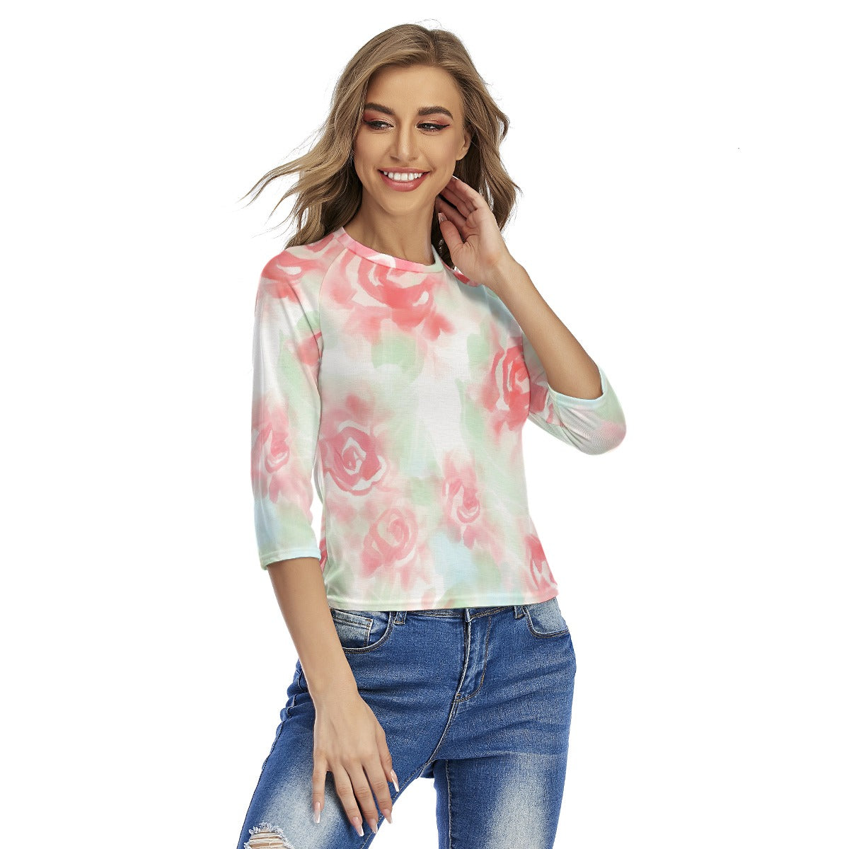 All-Over Print Women's Raglan Sleeves T-shirts