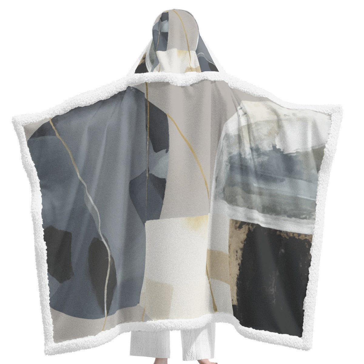 All-Over Print Unisex Wearable Hooded Blanket