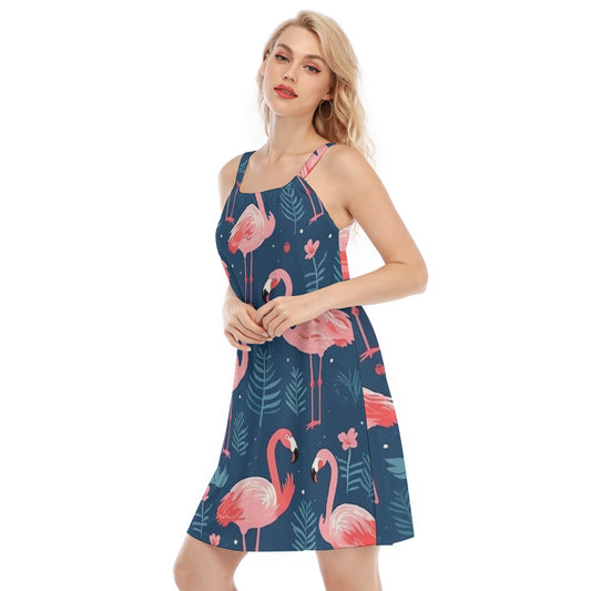 All-Over Print Women's O-neck Cami Dress