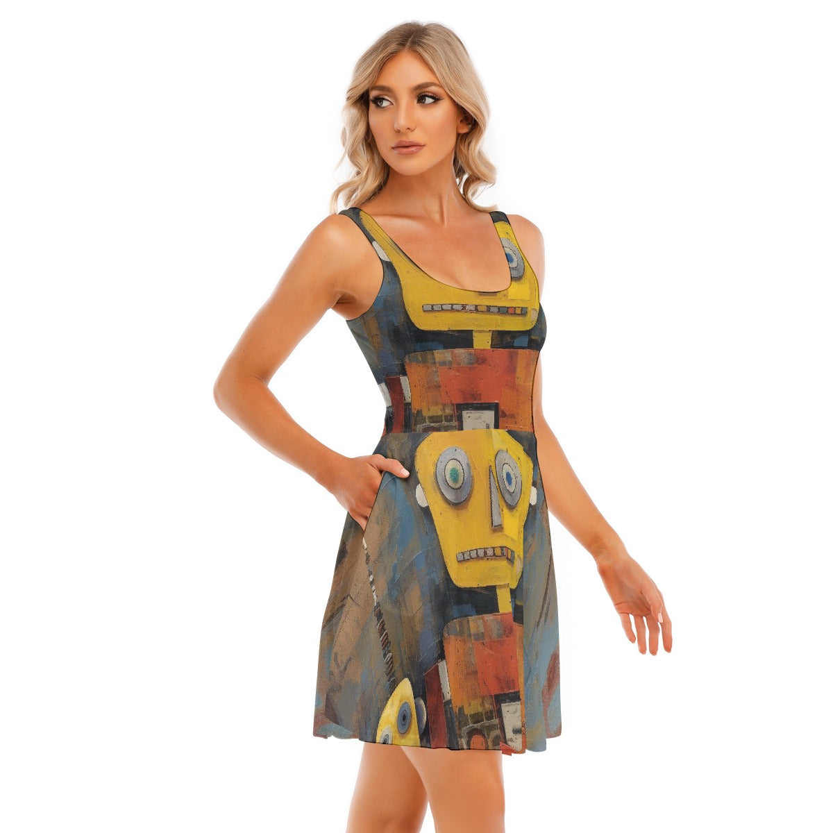 All-Over Print Women's Tank Vest Dress