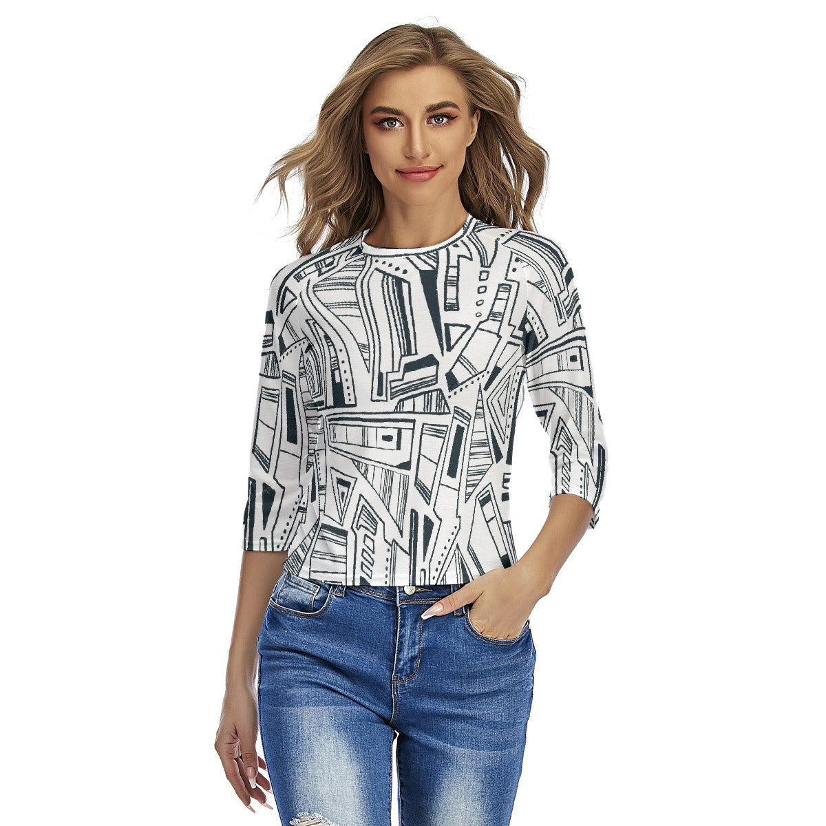 All-Over Print Women's Raglan Sleeves T-shirts