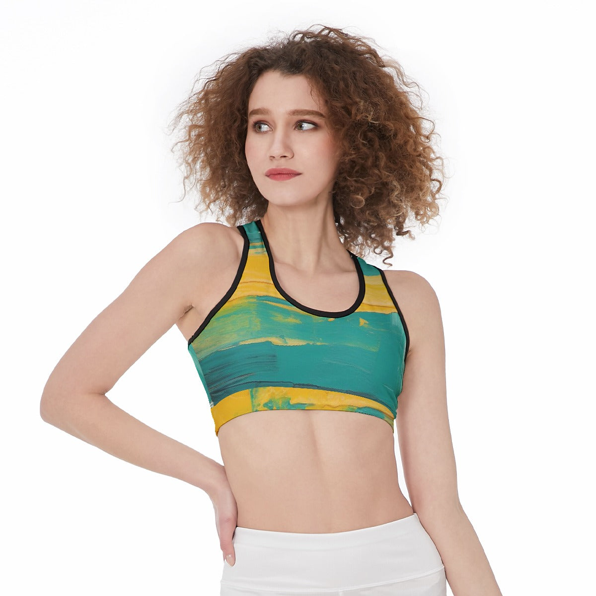 All-Over Print Sports Bra