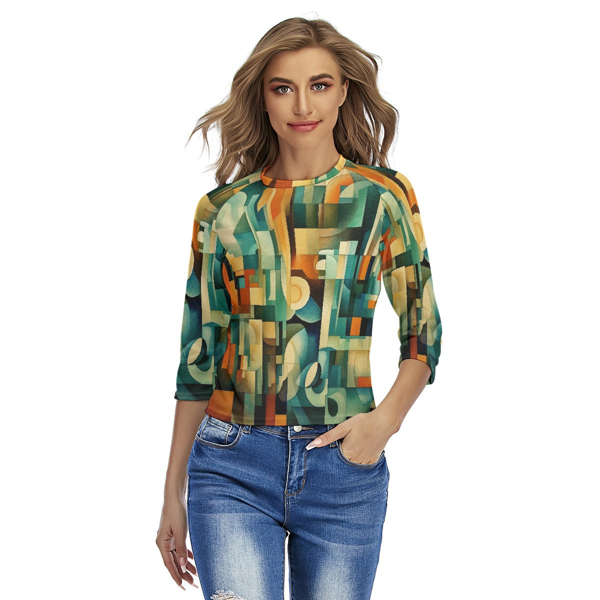 All-Over Print Women's Raglan Sleeves T-shirts