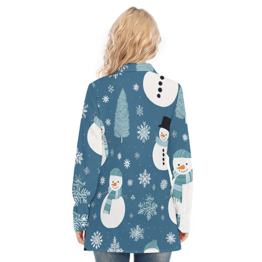 All-Over Print Women's Long Shirt