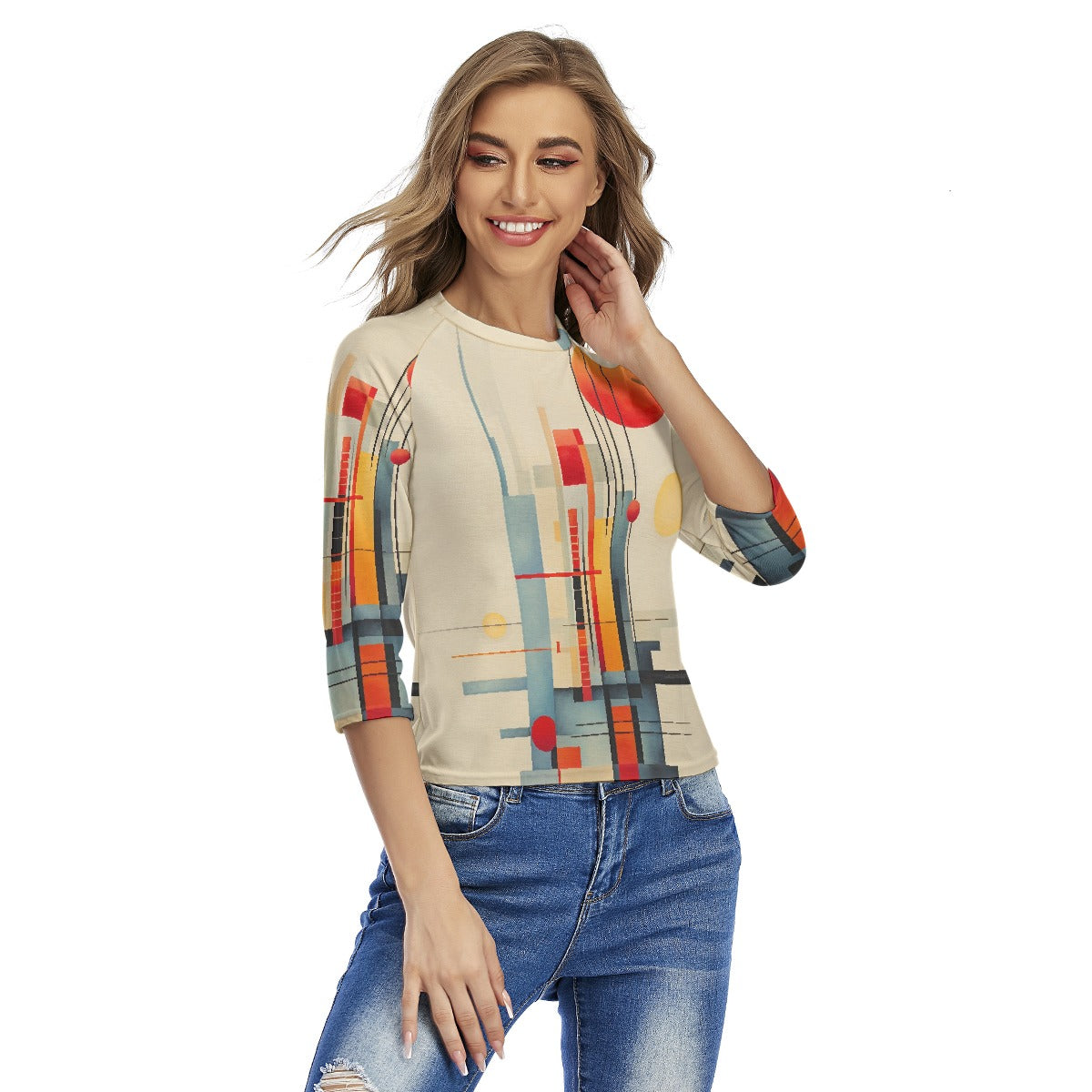 All-Over Print Women's Raglan Sleeves T-shirts