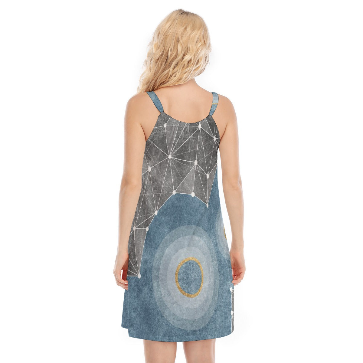 All-Over Print Women's O-neck Cami Dress