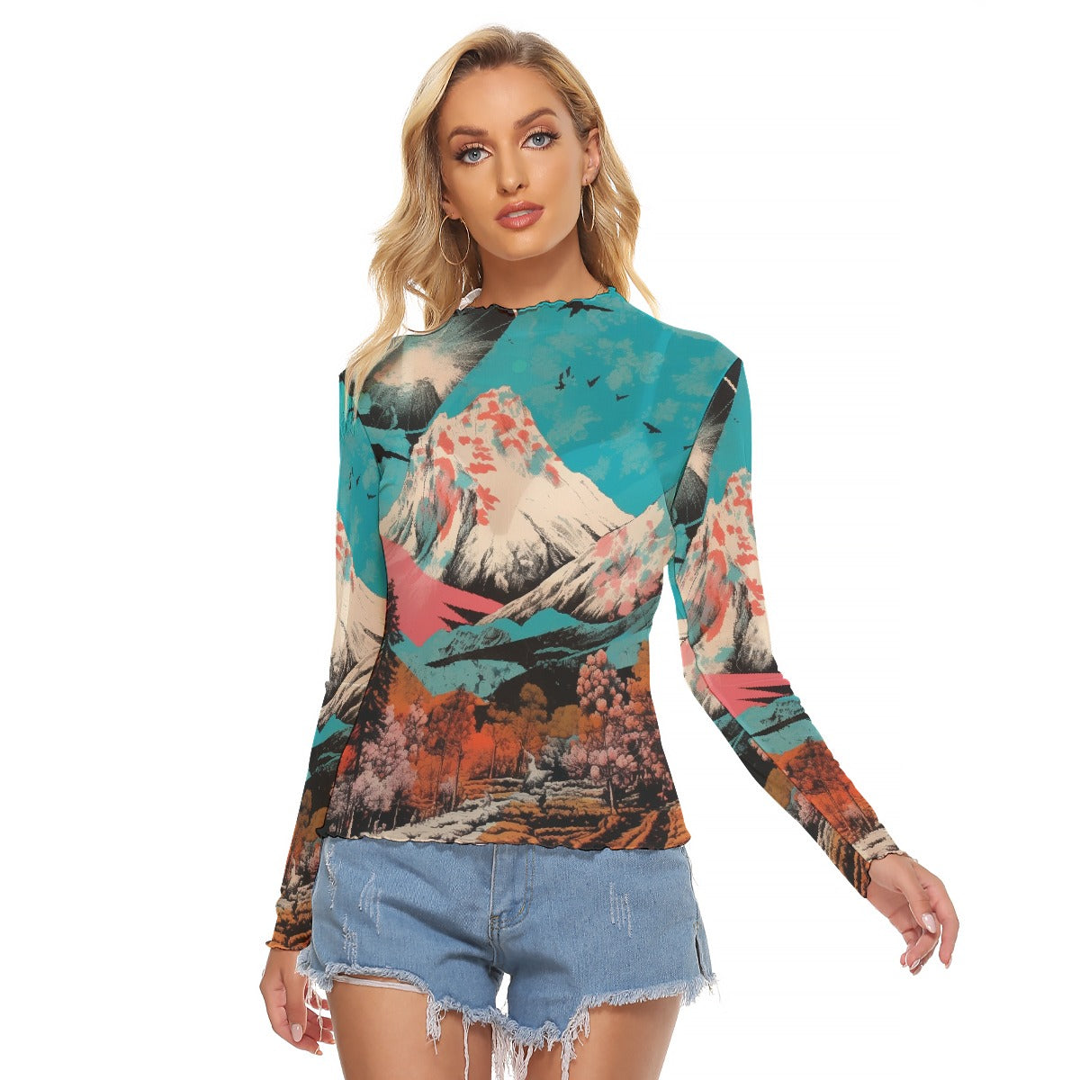 All-Over Print Women's Mesh T-shirt