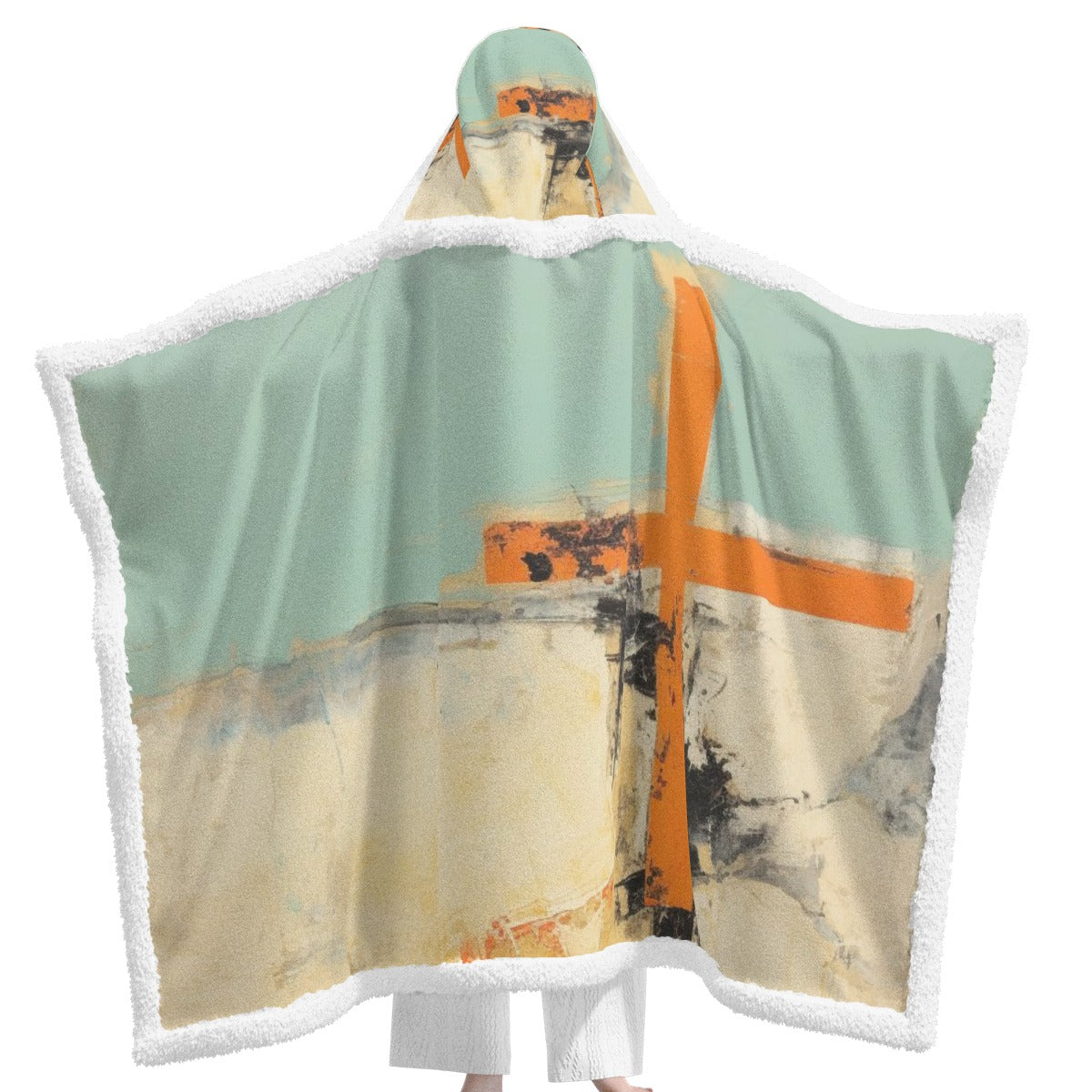 All-Over Print Unisex Wearable Hooded Blanket