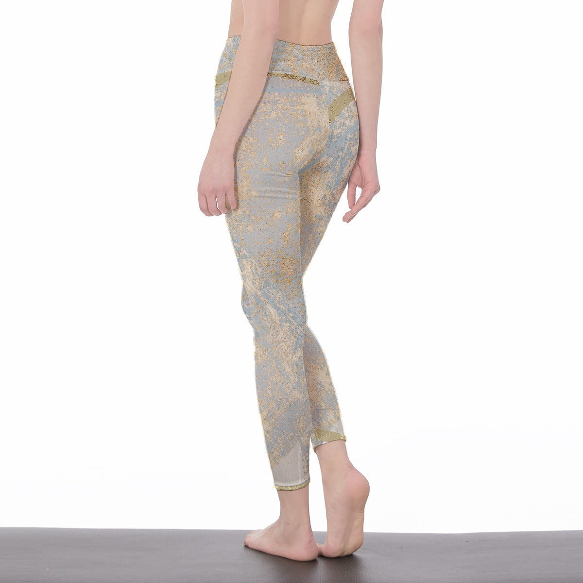 All-Over Print Women's High Waist Leggings | Side Stitch Closure