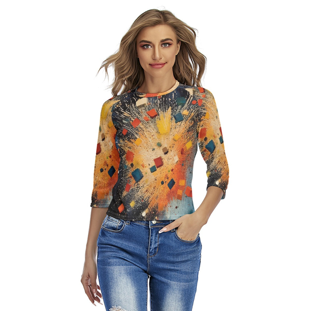 All-Over Print Women's Raglan Sleeves T-shirts