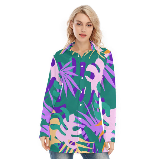 All-Over Print Women's Long Shirt