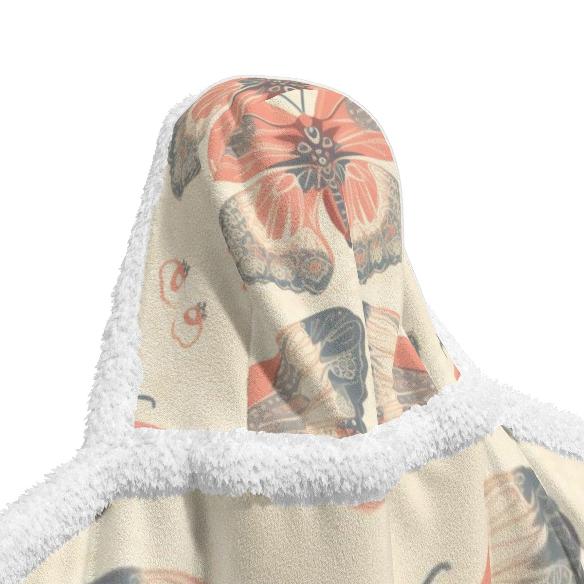 All-Over Print Unisex Wearable Hooded Blanket