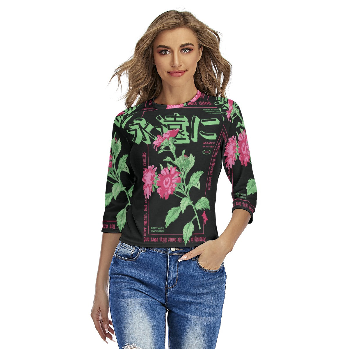 All-Over Print Women's Raglan Sleeves T-shirts