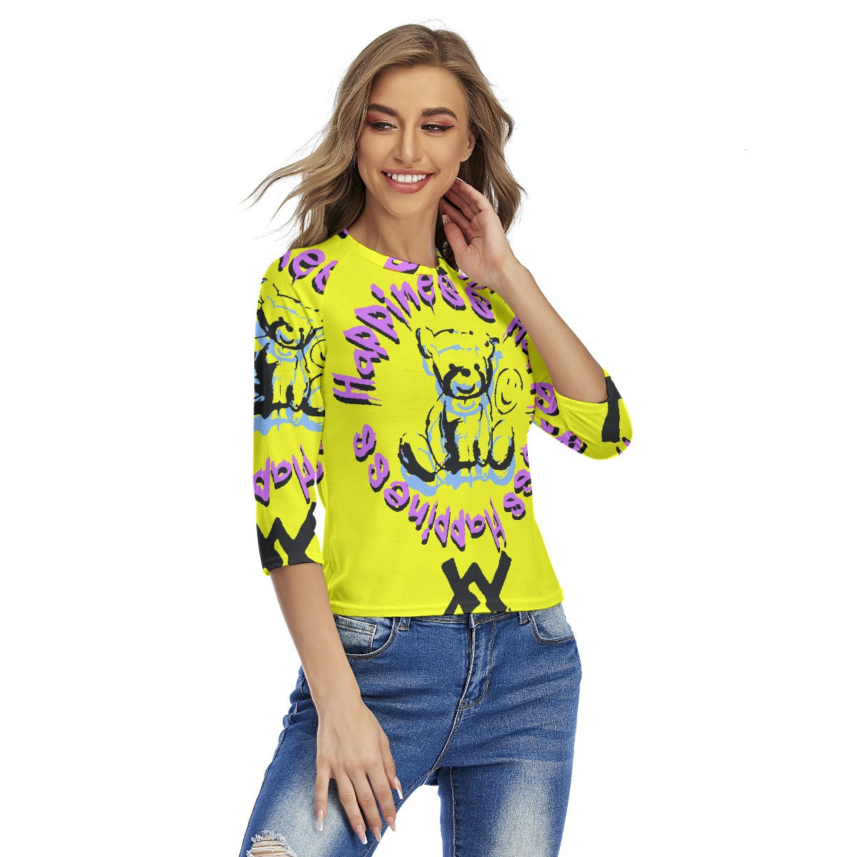 All-Over Print Women's Raglan Sleeves T-shirts