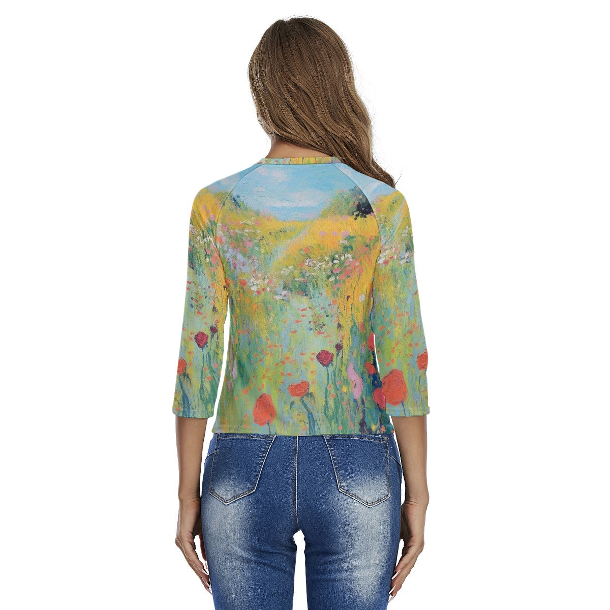 All-Over Print Women's Raglan Sleeves T-shirts