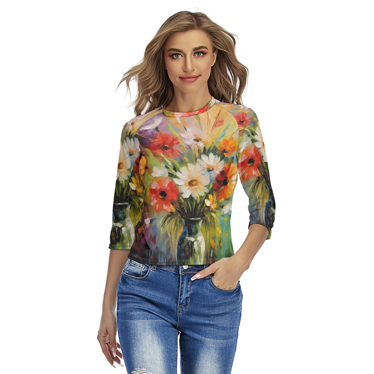 All-Over Print Women's Raglan Sleeves T-shirts