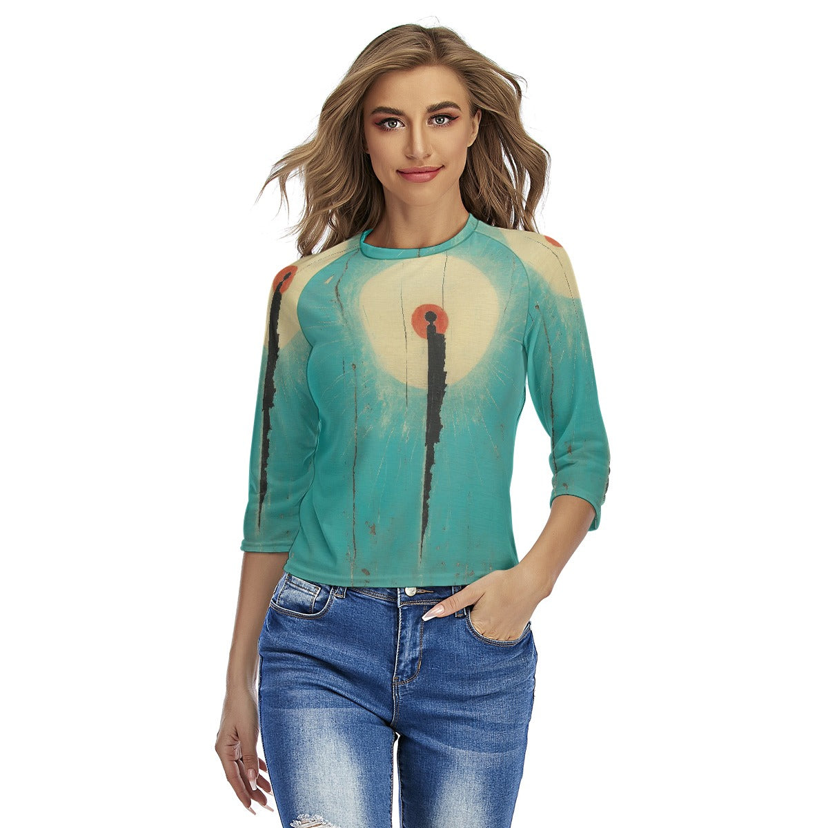 All-Over Print Women's Raglan Sleeves T-shirts