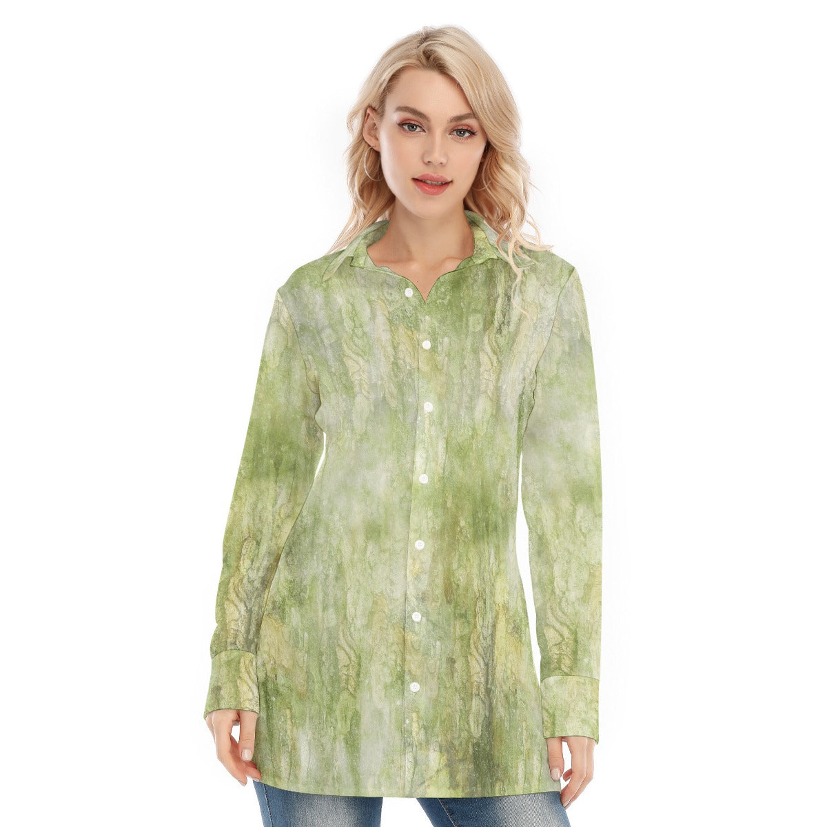 All-Over Print Women's Long Shirt