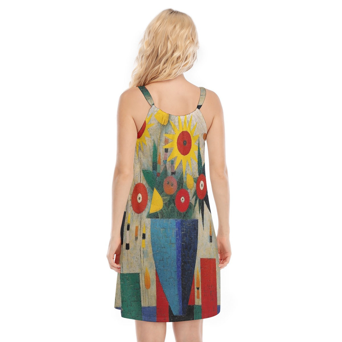 All-Over Print Women's O-neck Cami Dress