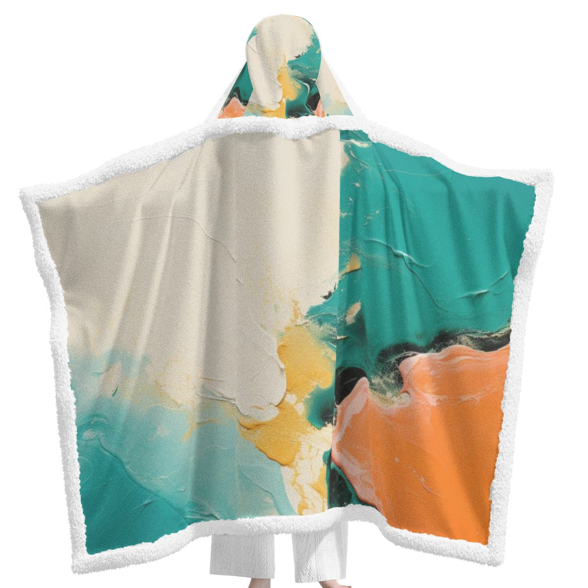 All-Over Print Unisex Wearable Hooded Blanket