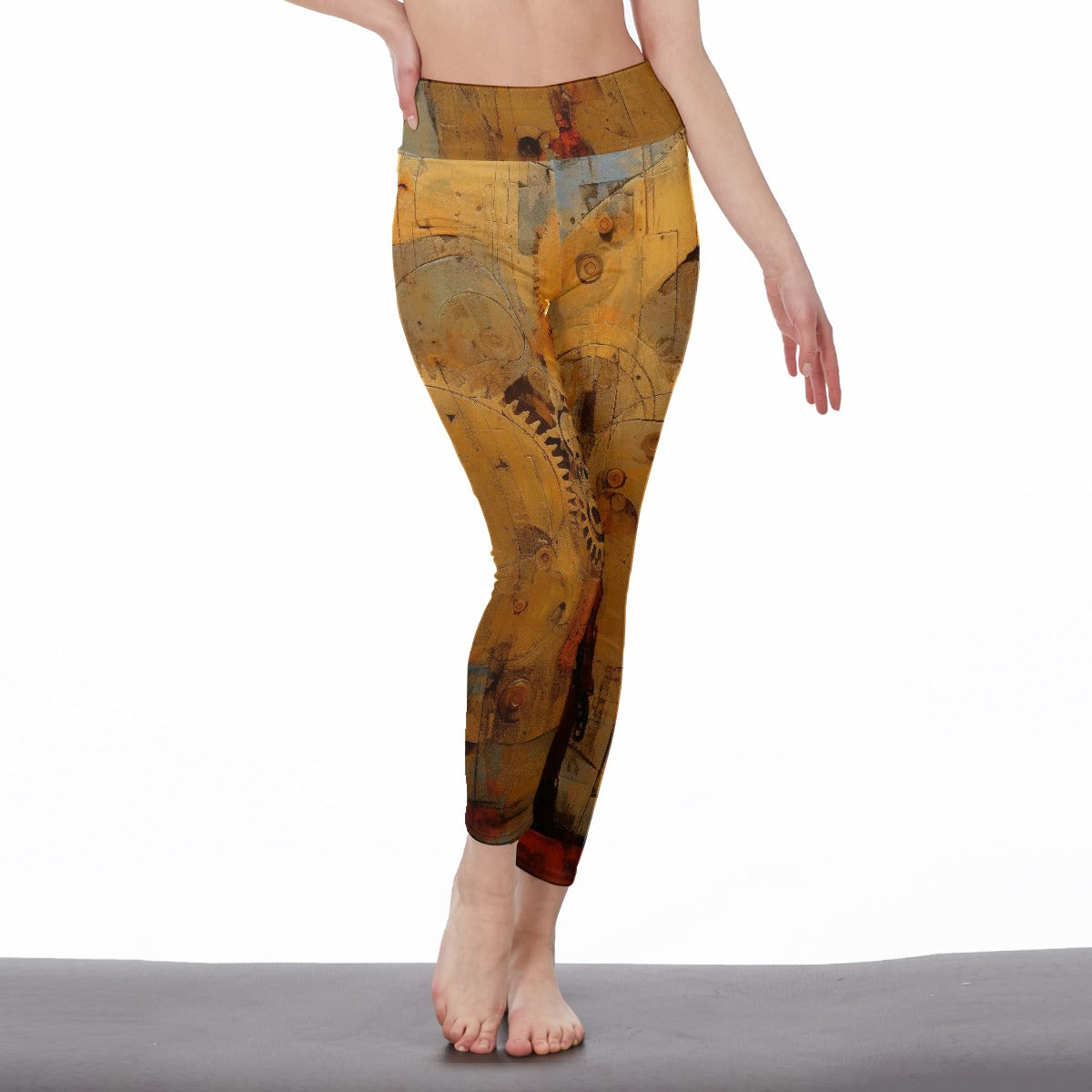 All-Over Print Women's High Waist Leggings | Side Stitch Closure