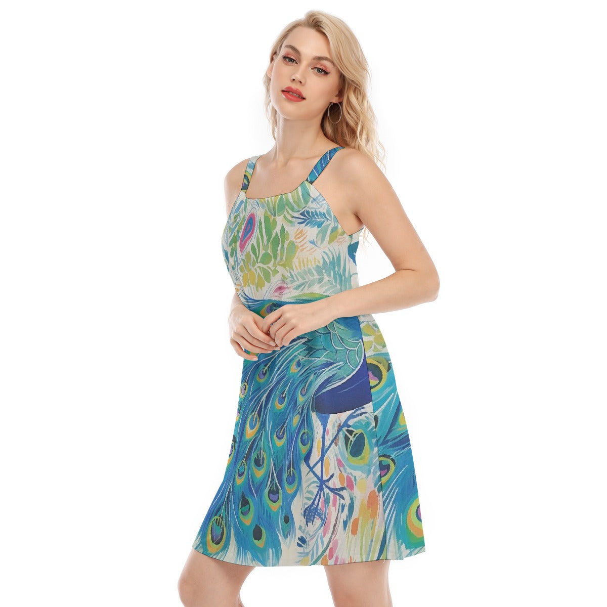 All-Over Print Women's O-neck Cami Dress