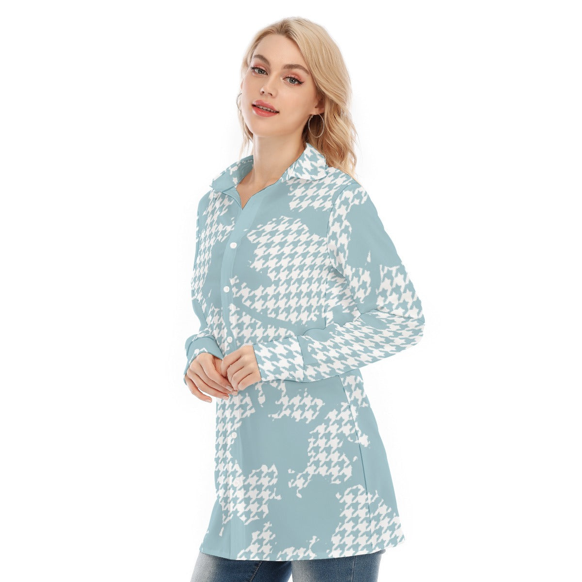 All-Over Print Women's Long Shirt