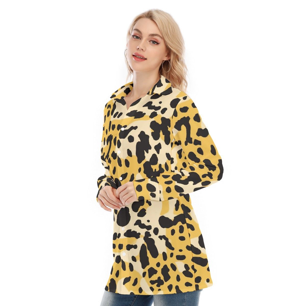 All-Over Print Women's Long Shirt