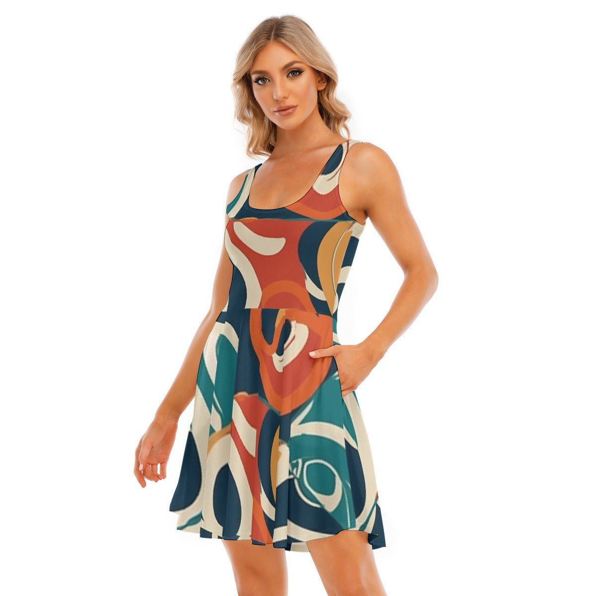 All-Over Print Women's Tank Vest Dress