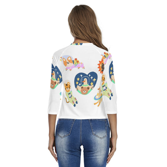 All-Over Print Women's Raglan Sleeves T-shirts