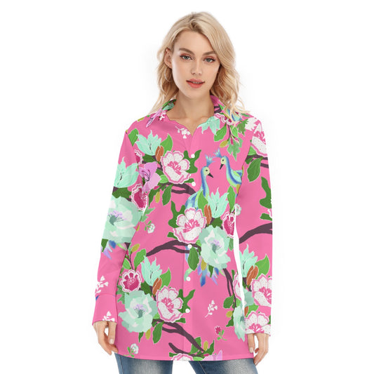 All-Over Print Women's Long Shirt