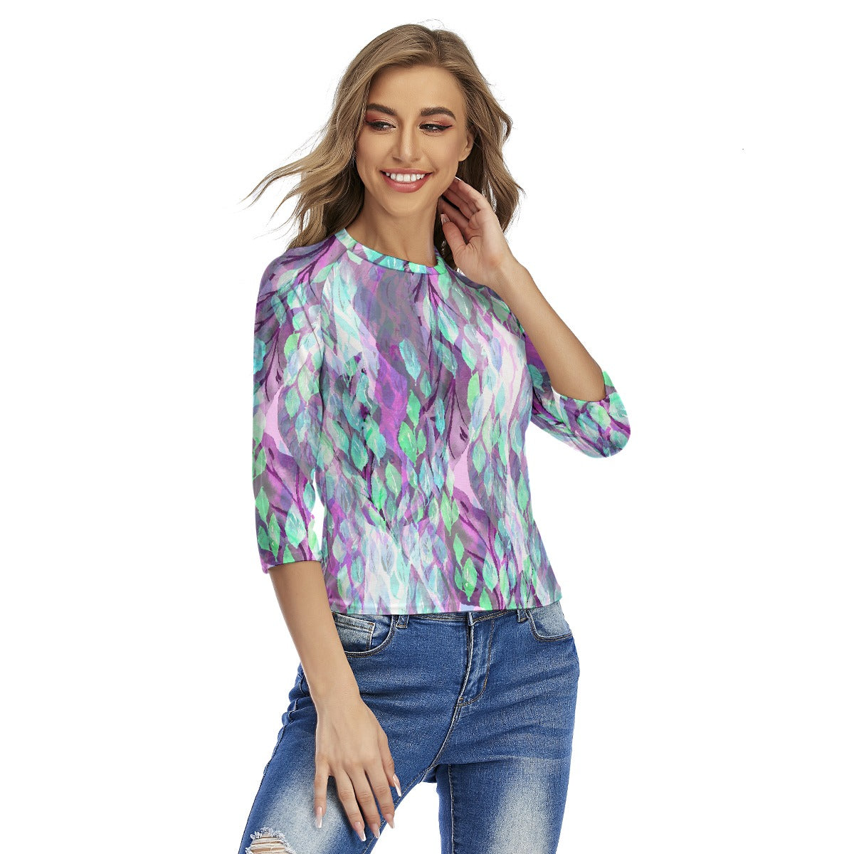 All-Over Print Women's Raglan Sleeves T-shirts