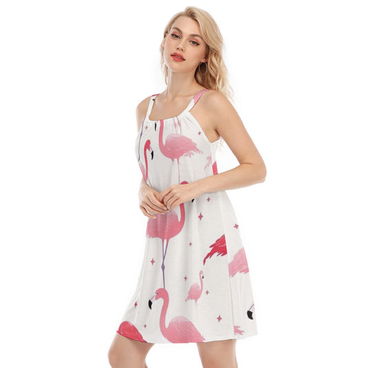 All-Over Print Women's O-neck Cami Dress