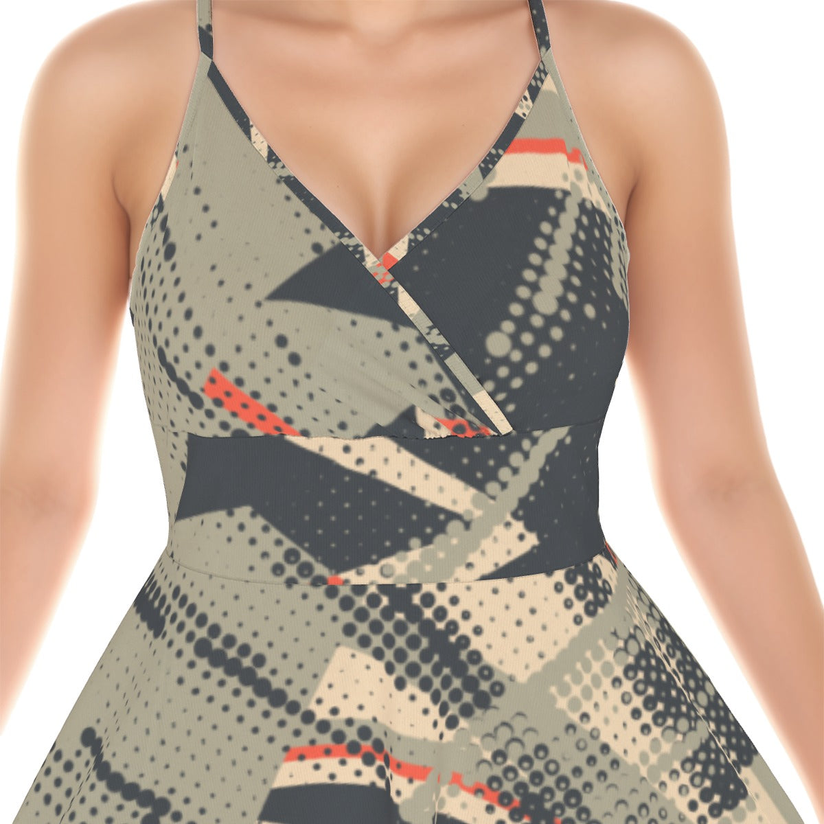 All-Over Print Women‘s Cross Cami Dress