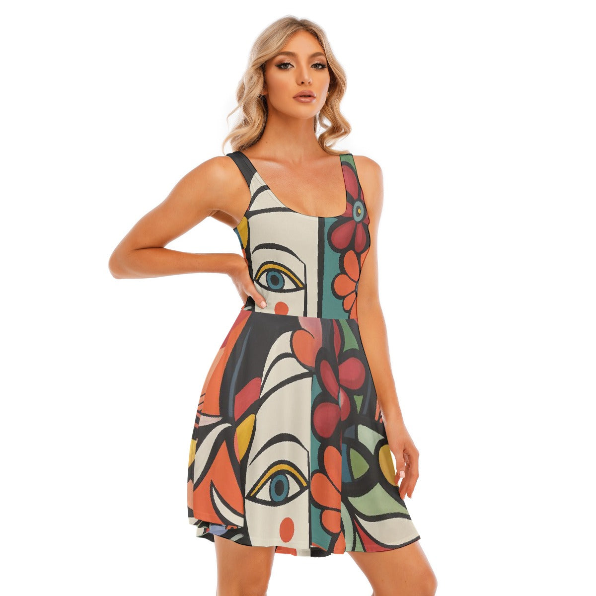 All-Over Print Women's Tank Vest Dress