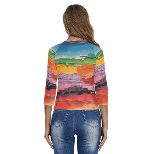 All-Over Print Women's Raglan Sleeves T-shirts