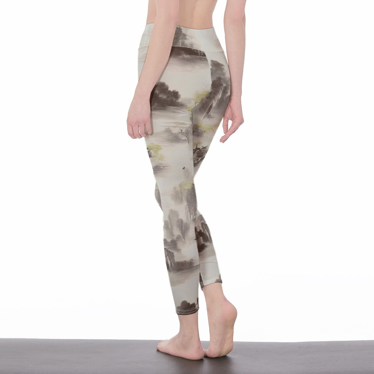 All-Over Print Women's High Waist Leggings | Side Stitch Closure