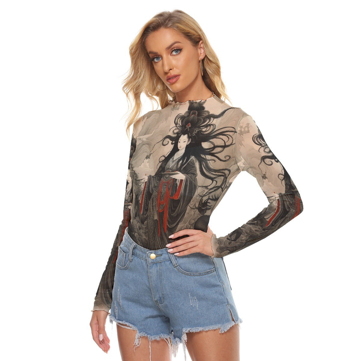 All-Over Print Women's Mesh T-shirt