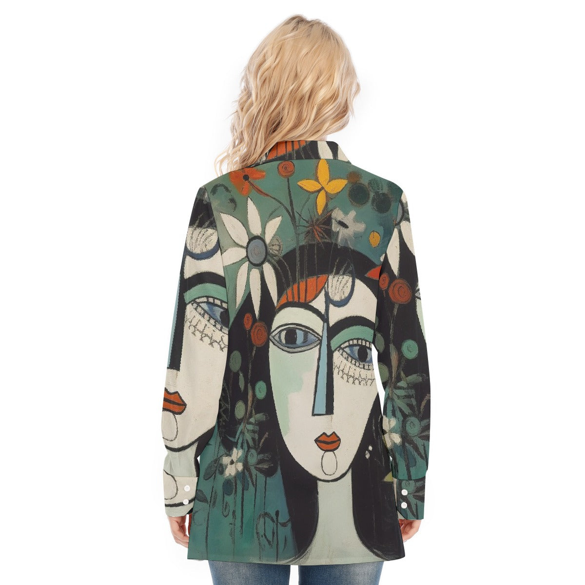 All-Over Print Women's Long Shirt