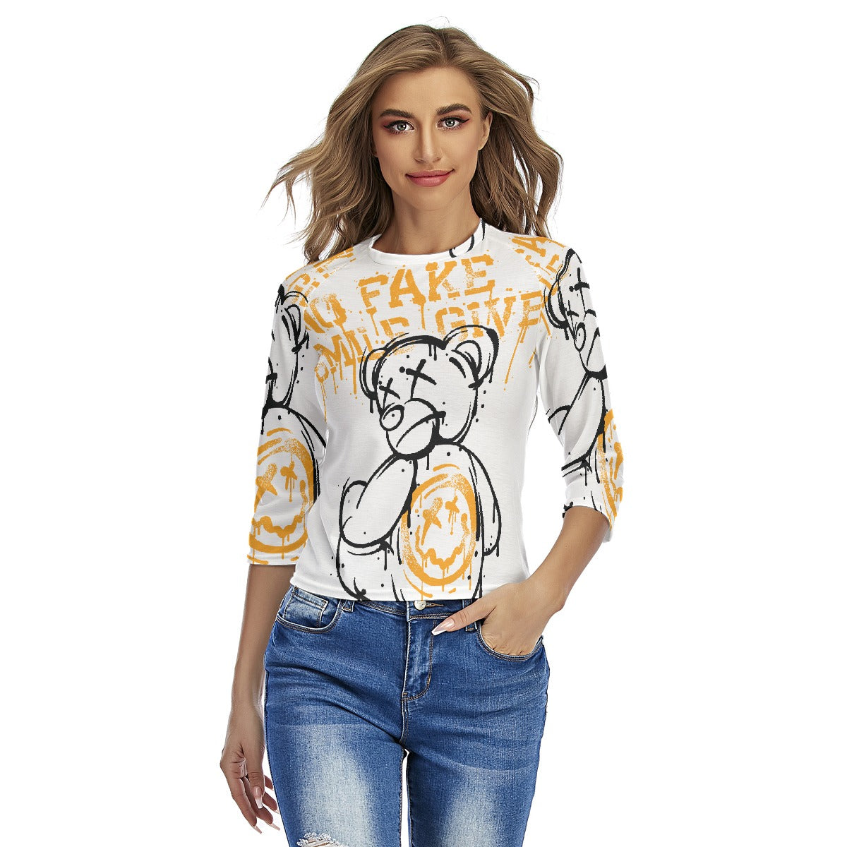 All-Over Print Women's Raglan Sleeves T-shirts