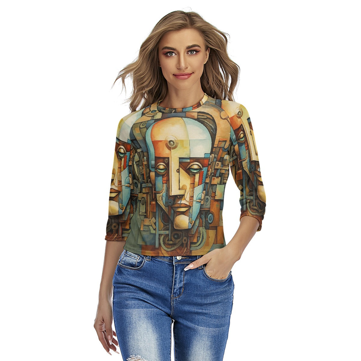 All-Over Print Women's Raglan Sleeves T-shirts