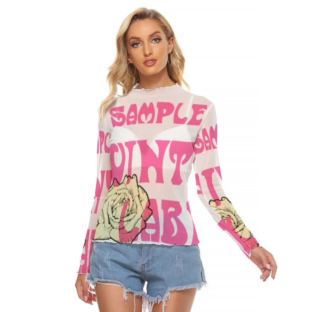 All-Over Print Women's Mesh T-shirt