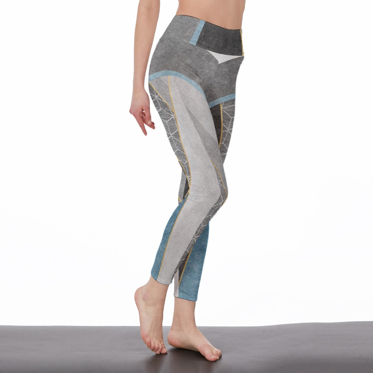 All-Over Print Women's High Waist Leggings | Side Stitch Closure