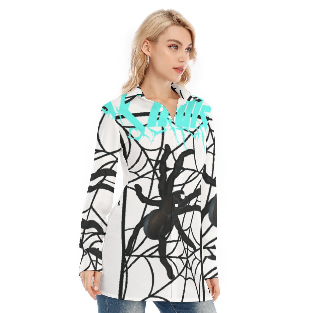 All-Over Print Women's Long Shirt