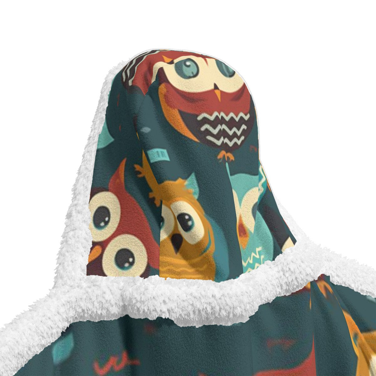 All-Over Print Unisex Wearable Hooded Blanket