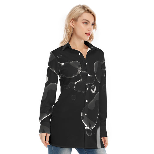 All-Over Print Women's Long Shirt